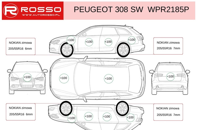 Peugeot 308 cena 87900 przebieg: 18900, rok produkcji 2022 z Witkowo małe 596